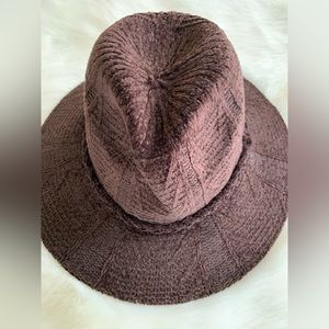 Unisex Adjustable Band Dark Brown Hat NWOT